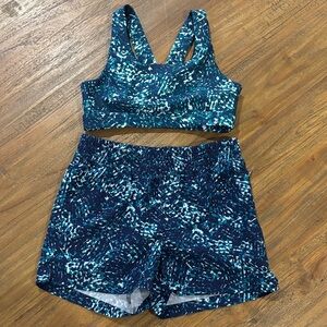 Girls Shorts + Sports Bra Set